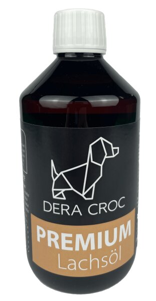 DERA CROC PREMIUM Lachsöl kaltgepresst 500 ml