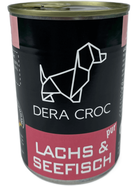 DERA CROC Dose PREMIUM Lachs & Seefisch pur 6 x 400 g