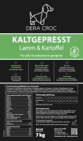 Kaltgepresst Lamm & Kartoffel getreidefrei - 2 x 7 kg | DERA CROC