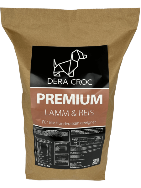 DERA CROC PREMIUM Lamm & Reis 15kg (Sensitiv)